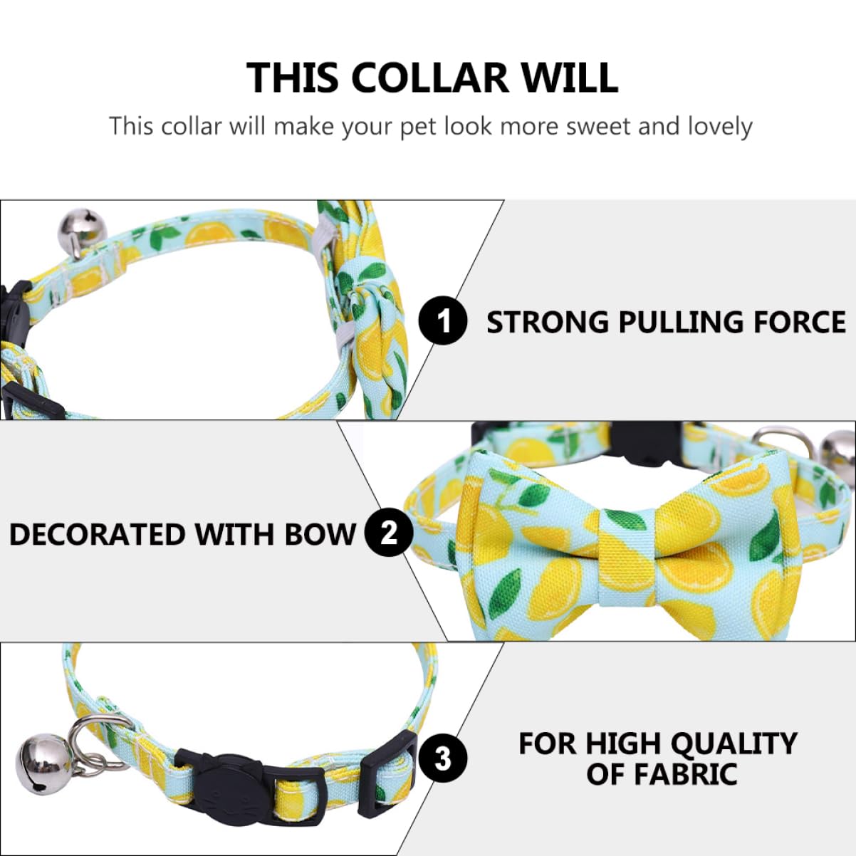 ABOOFAN 6stücke Katzenhalsband Mit Bowtie Und Glöckchen Fruchtiger Druck Verstellbares Dreieckstuch Für Haustiere Für Kleine Hunde Und Katzen Atmungsaktiv Und Bequem