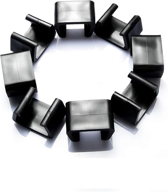 Xiluck 8Pcs Plastic Wicker Furniture Clips Indoor Outdoor Patio Wicker Furniture Fasteners Clip Garden Chair Rattan Sofa Alignment Sectional Connector Clips (Large)