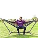 ONCLOUD 550 LBS Capacity Double Hammock with Stand Included with Portable Carrying Bag, Heavy Duty 2-Person Hammock for Outdoors & Indoors - Desert Stripe, Series TDCTZ1 - Rainbow Stripe
