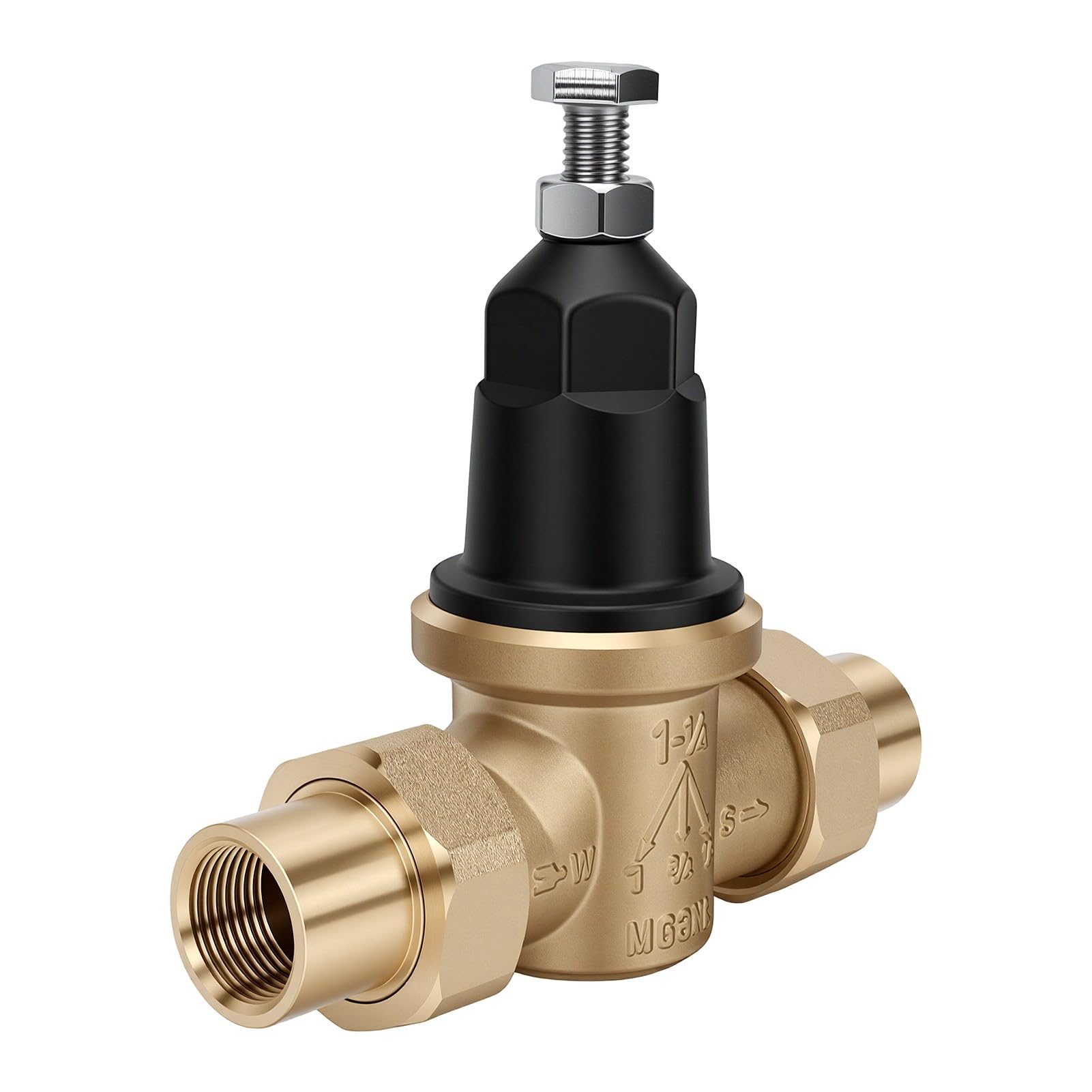 FTVOGUE Wasserdruckminderventil aus Messing mit 3/4-Zo