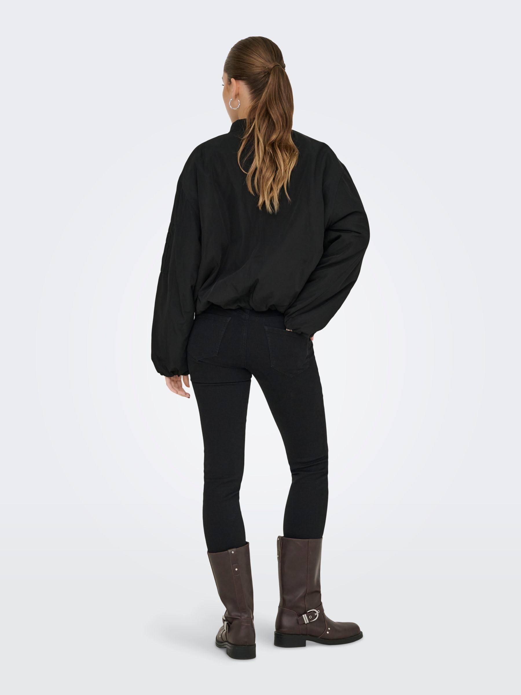 ONLY Onladel Life Oversized Bomber CC OTW, czarny, M