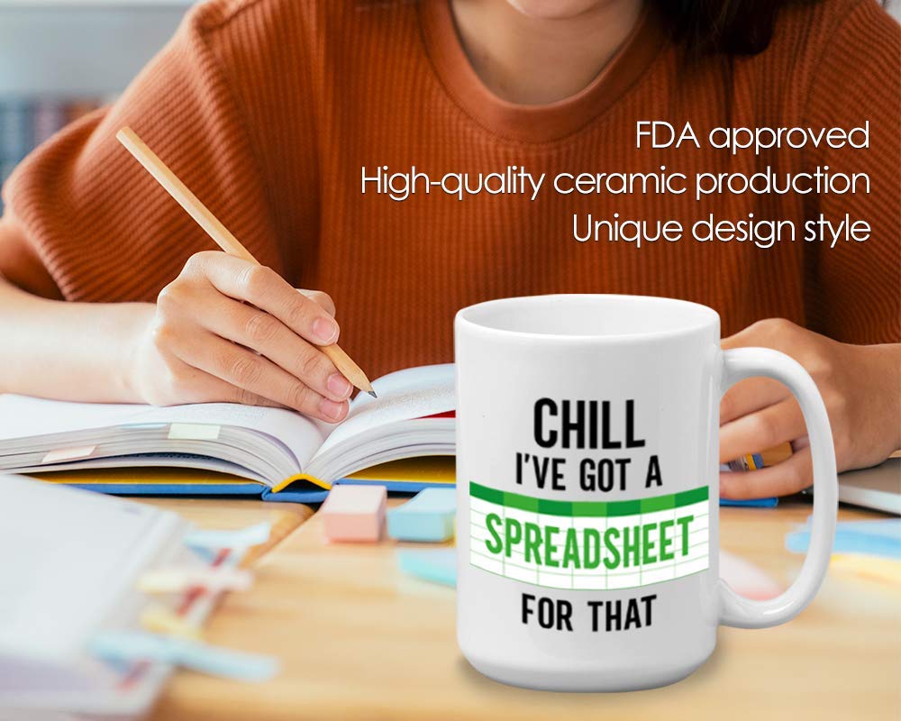 Accountant Coffee Mugs 15 Oz Black, I've Got A Spreadsheet Work...