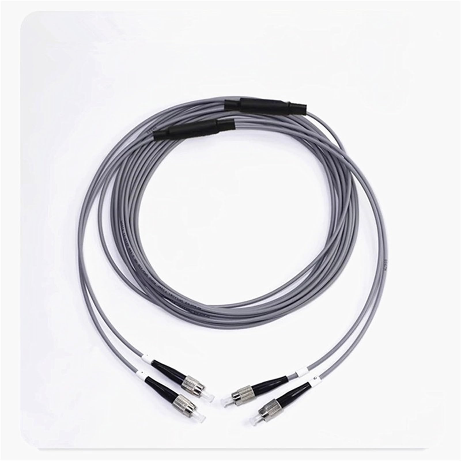 Câble à fibre optique blindé en PVC multimode OM1 62,5/125 Simplex/Duplex à 2 cœurs - Connecteurs LC FC-SC-ST - 10 m à 50 m (SC 2 fils, 20 m)
