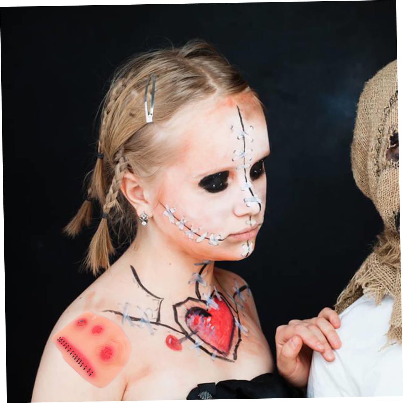 Costume Party Essentials Halloween Temporary Stickers 3d Wound Decorations for Men Women Style