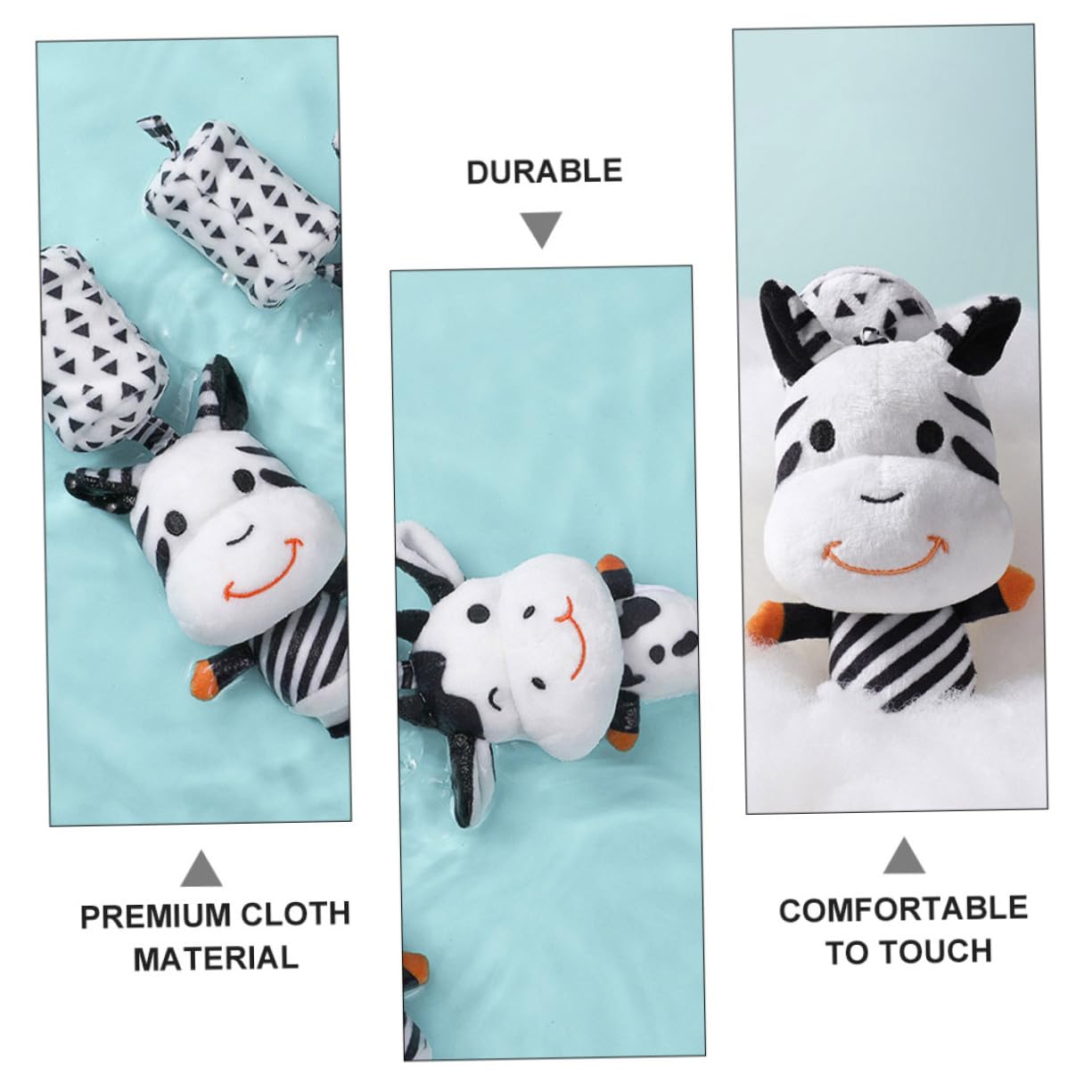 BESPORTBLE Juego de Libro de Tela Blanco Educativo Temprano para Ñiño | 1 Set, Suave y Resistente al Desgarro, para Juego del Ñiño y Comunicación entre Padres E Hijo