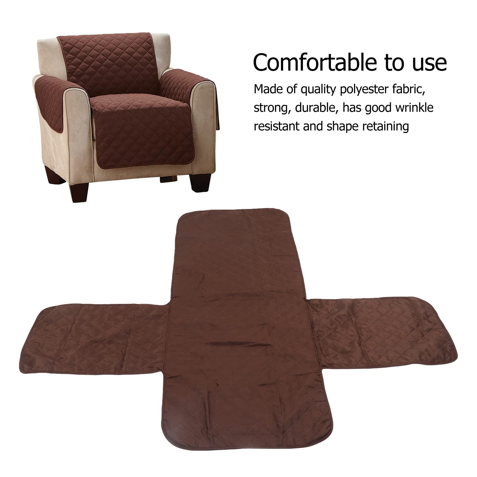 TANIQIACA Recliner Sofa Slipcover Couch Covers, Pet Sofa Cover for 3 Seat Recliner Sofa Waterproof Stains Wear Tear Resistant Comfortable Couch Protector Cover (Single)