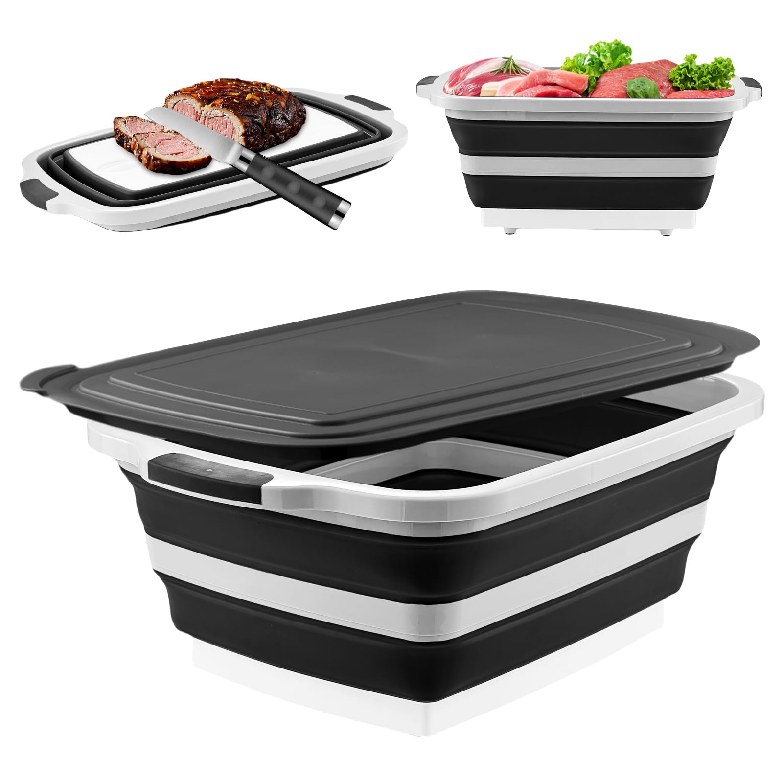 SteelyCo Collapsible BBQ Prep Tub