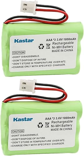 Kastar Paquete de 2 baterías de repuesto para monitor de bebé IC4390A-J245805R J2457 J2458 M6163, Motorola MBP33XL MBP33XL-2 MBP33XL-3 MBP33XL-4