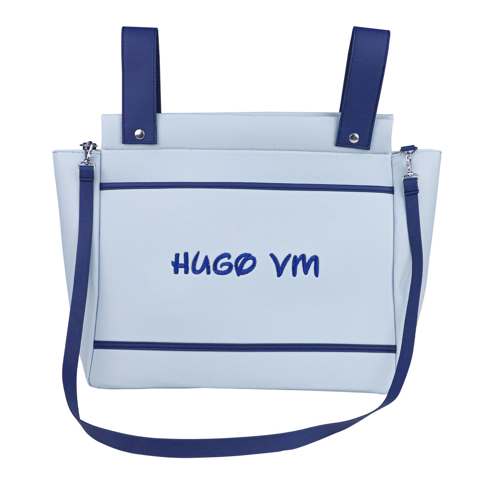 various - Bolso Carro Bebe Polipiel Pañalera Organizador Personalizado con Nombre Bordado Bolsa Maternidad Bolso Hospital Bebé con asa larga para colgar
