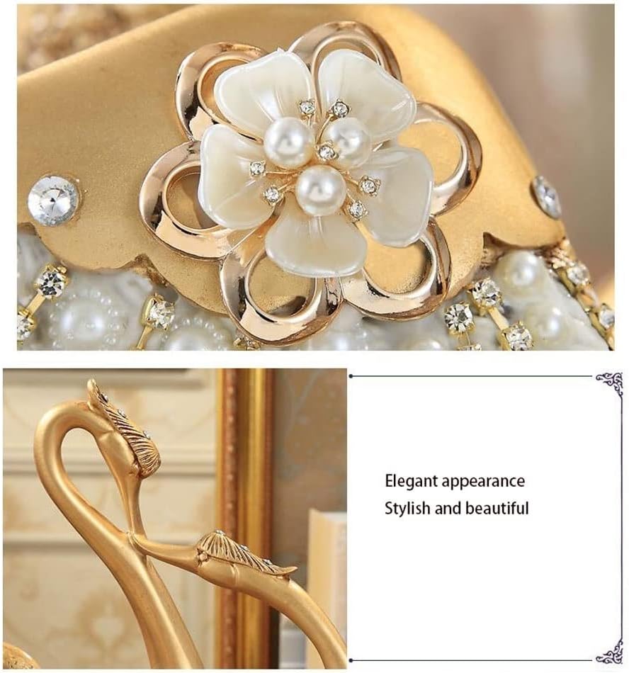 Wine rack Swan Wine Rack Home Creative for Living Room Wine Cabinet Decoration Handicraft Furnishings Free Standing Wine Rack for Kitchen Countertop Pantry Fridge (Color : Yellow) (Silver)