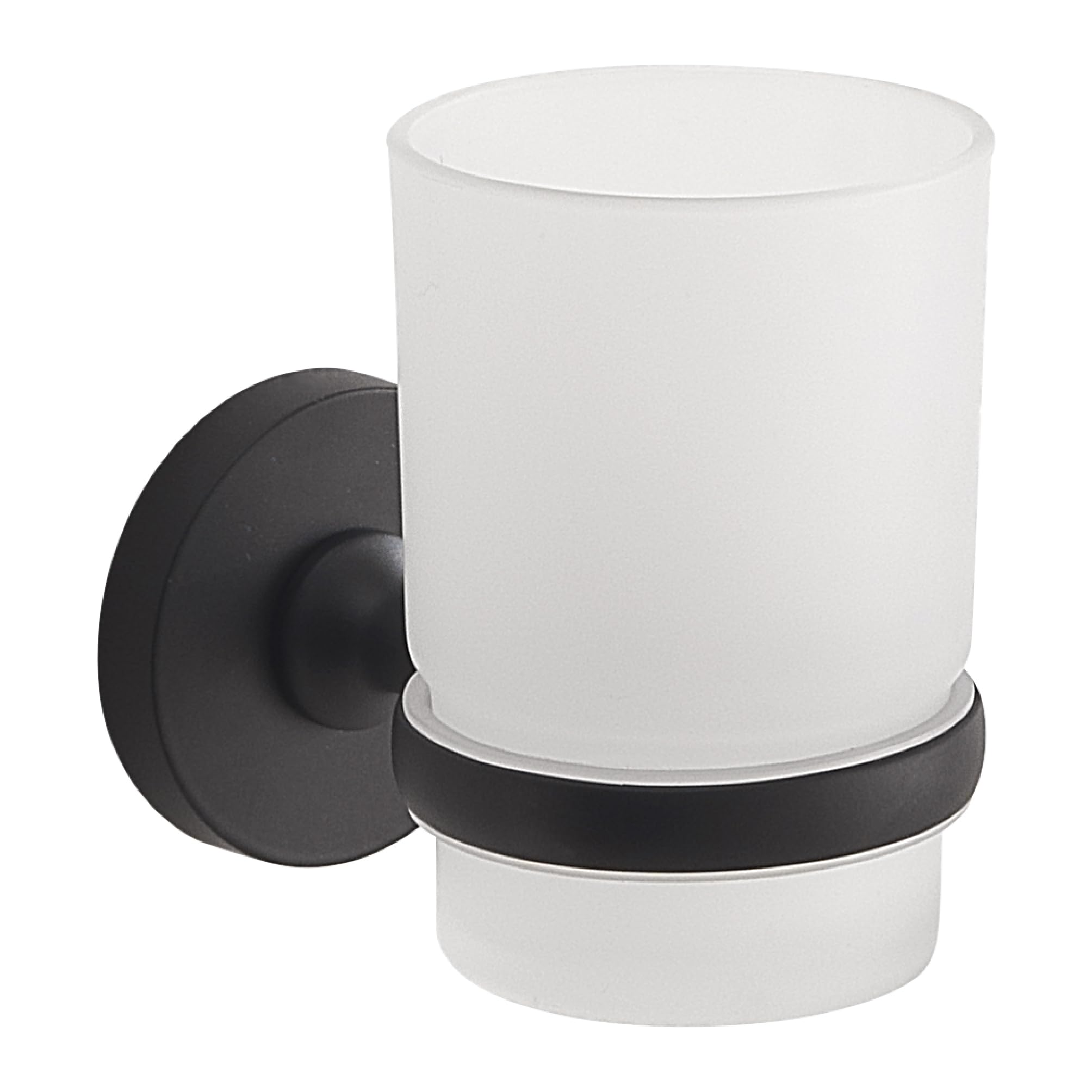 Gedy Felce Plus Wall Brush Holder Matte Black