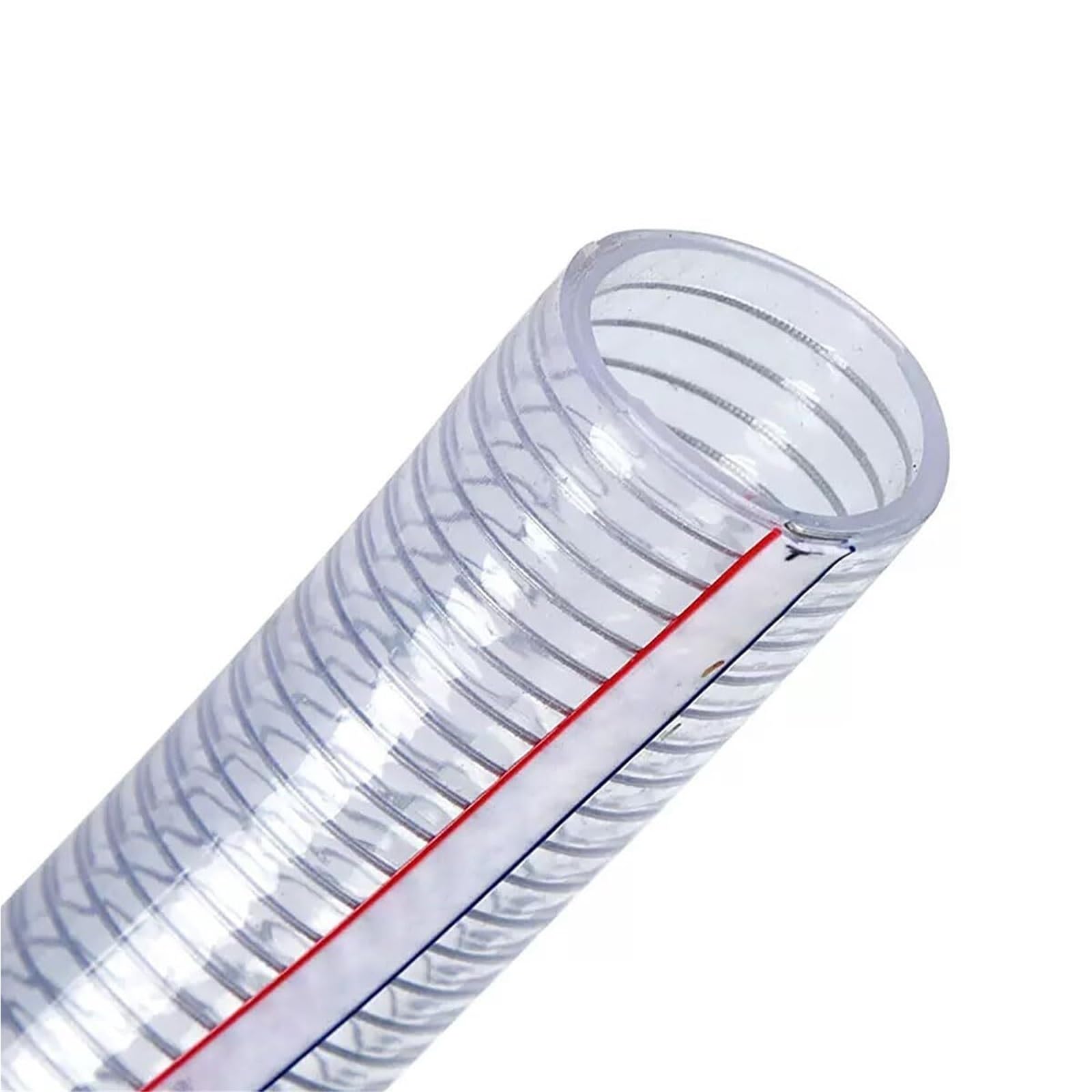 Tuyau PVC transparent renforcé fil acier flexible 64mm gaine aspiration eau