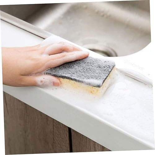 Miniatura 2 de Esponja natural de 16 piezas de esponja limpiadora de platos, esponja limpiadora para el hogar, esponja limpiadora para limpieza, soporte negro,