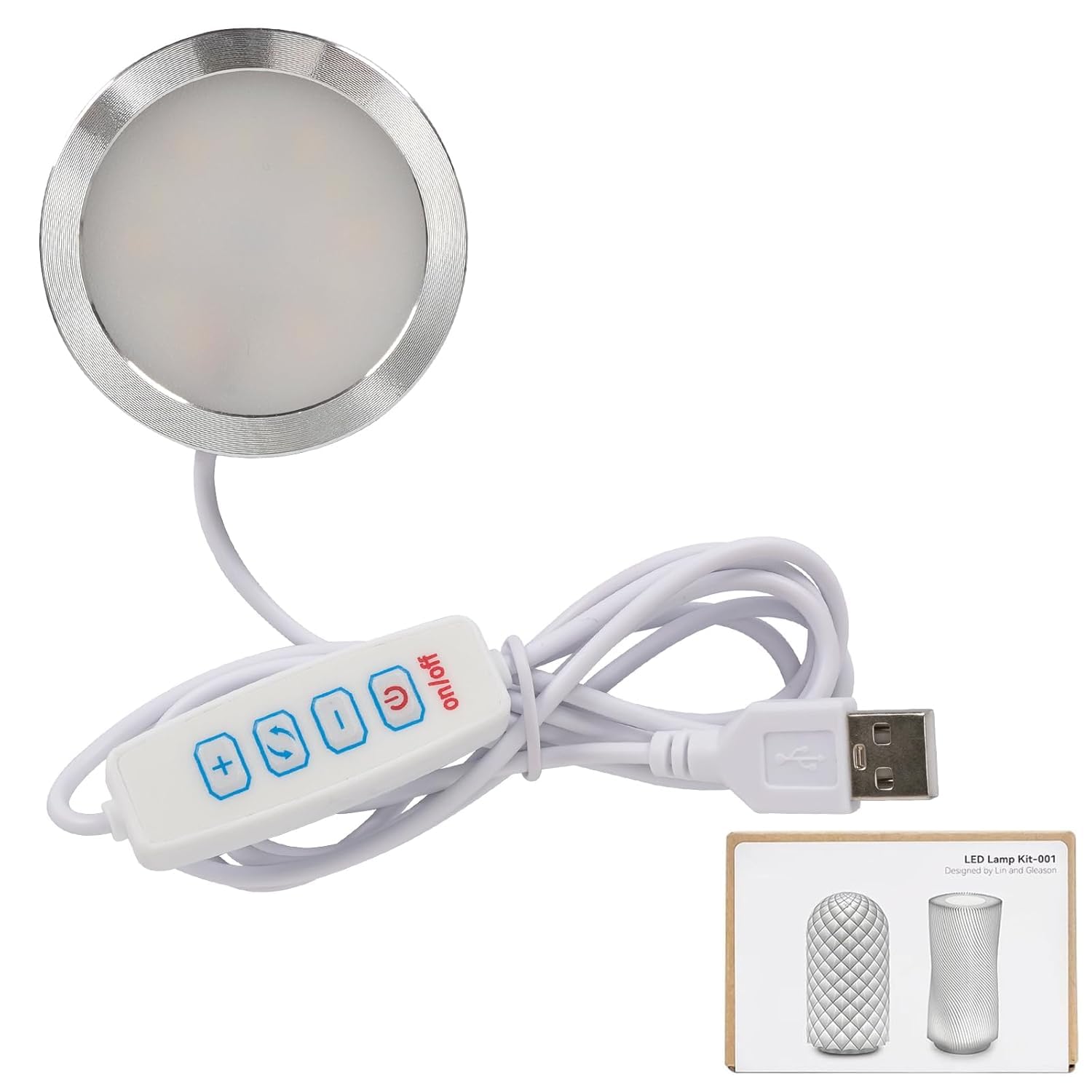 3D Printer Led Lamp Kit | Dimmable Touch Control Light | Adjustable Brightness | Energy Efficient Desk & Work Light (3 Watt 3in1 Color)