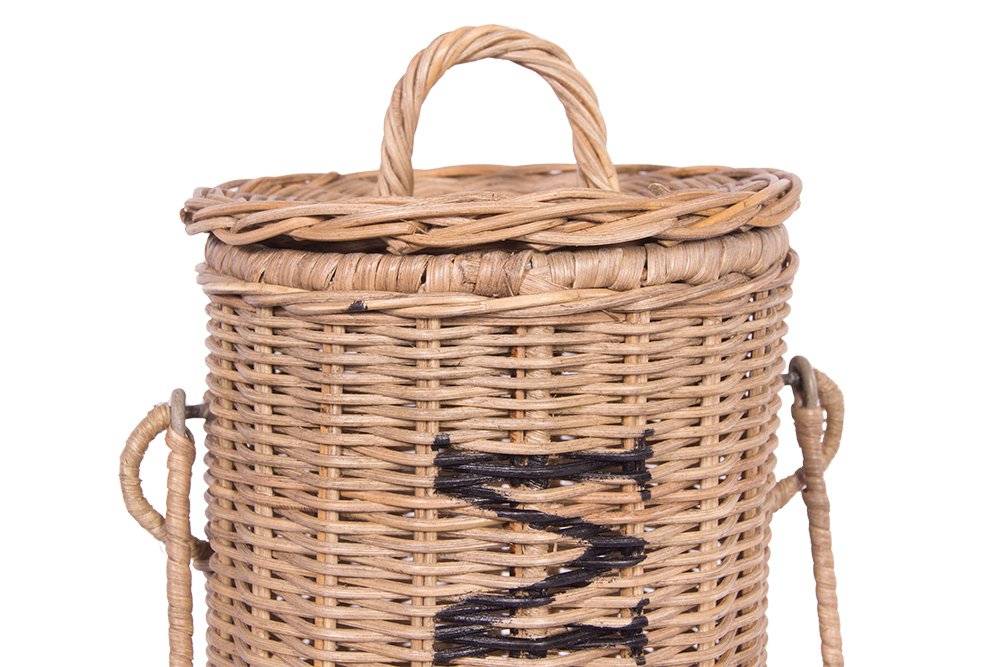 Toilettenpapierspender Toilettenrollenhalter Klopapierspender Rattan Rattankorb