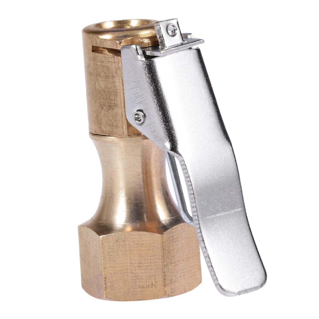 Beatifufu Tire Air Chuck with Clip Adapter Locking Air Chuck for Easy Tire Inflation Lightweight and Portable Nozzle Accessory Versatile for Emergency Use Compatible with Cars