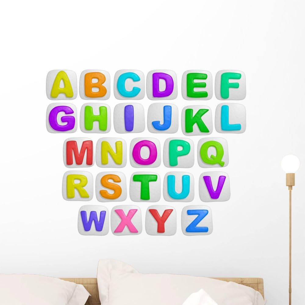 Amazon.com: Wallmonkeys Peel and Stick Alphabet Letters Wall Decal Peel ...