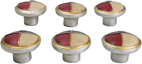 Miniatura 6 de Ebros Gift Juego de 6 pomos rústicos patrióticos con bandera de estrella solitaria del oeste de Texas, estilo vintage, esculpida, de resina, para