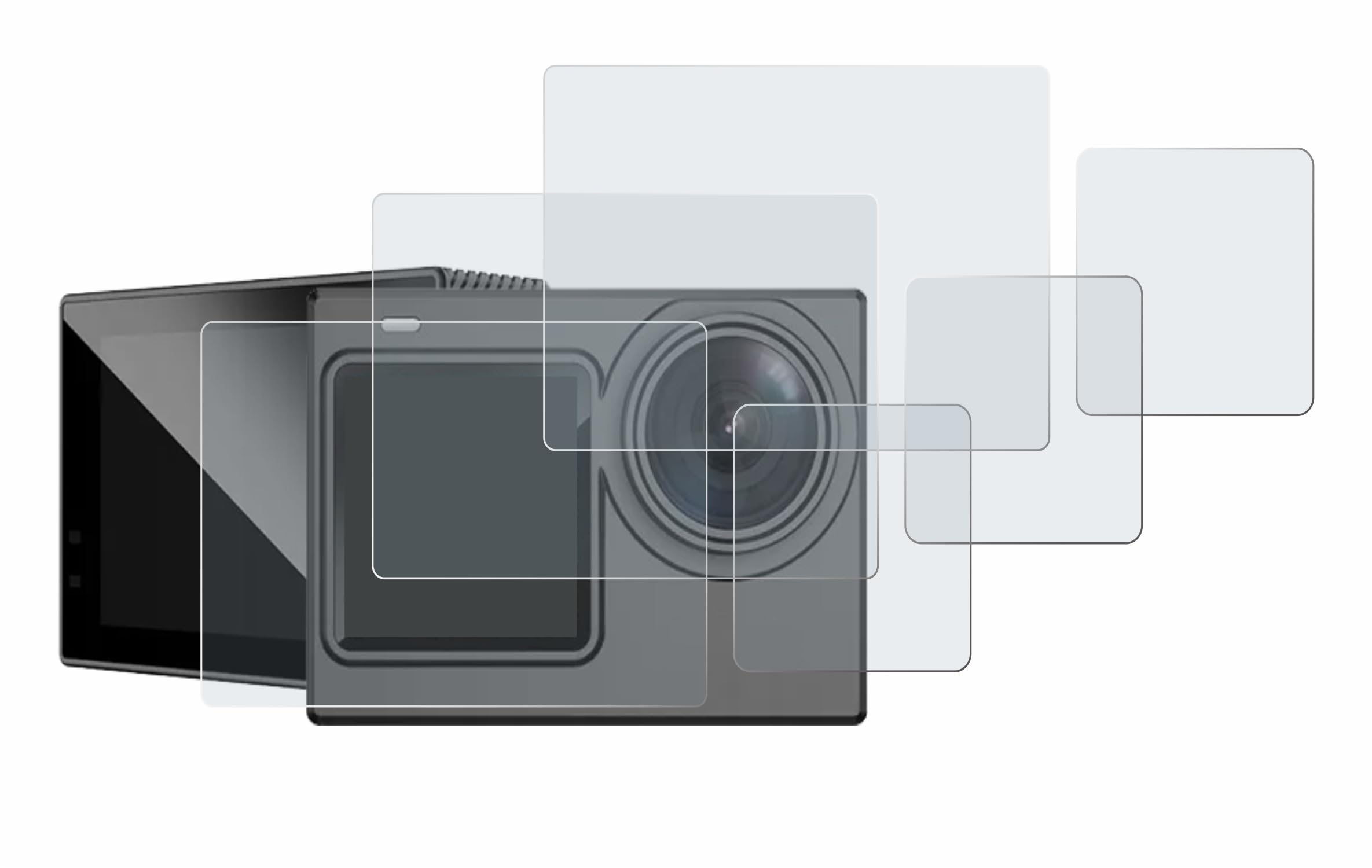 brotect 6-Pack Screen Protector Anti-Glare for SJCAM SJ6 Pro Dual Screen Screen Protector Matte, Anti-Fingerprint Protection Film