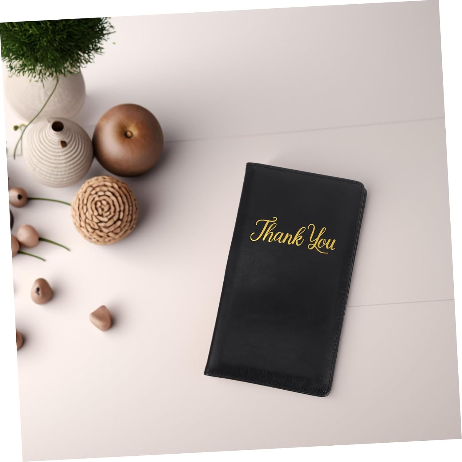 SHOWERORO Restaurant Receipt Holder PU Tip Folder for Waitstaff Stylish Check Presenter for Payments Orders Versatile Use Restaurants Cafes Bars Elegant Design Enhances Professional