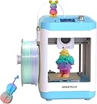 Mini 3D Printer for Kids and Beginners,Geeetech Mini 3D Printers- Auto Leveling, High Speed, Fully Open Source, Direct Drive Extruder, for Home and School, Print Area 3.94×4.33×3.94 inches (Blue-M1)