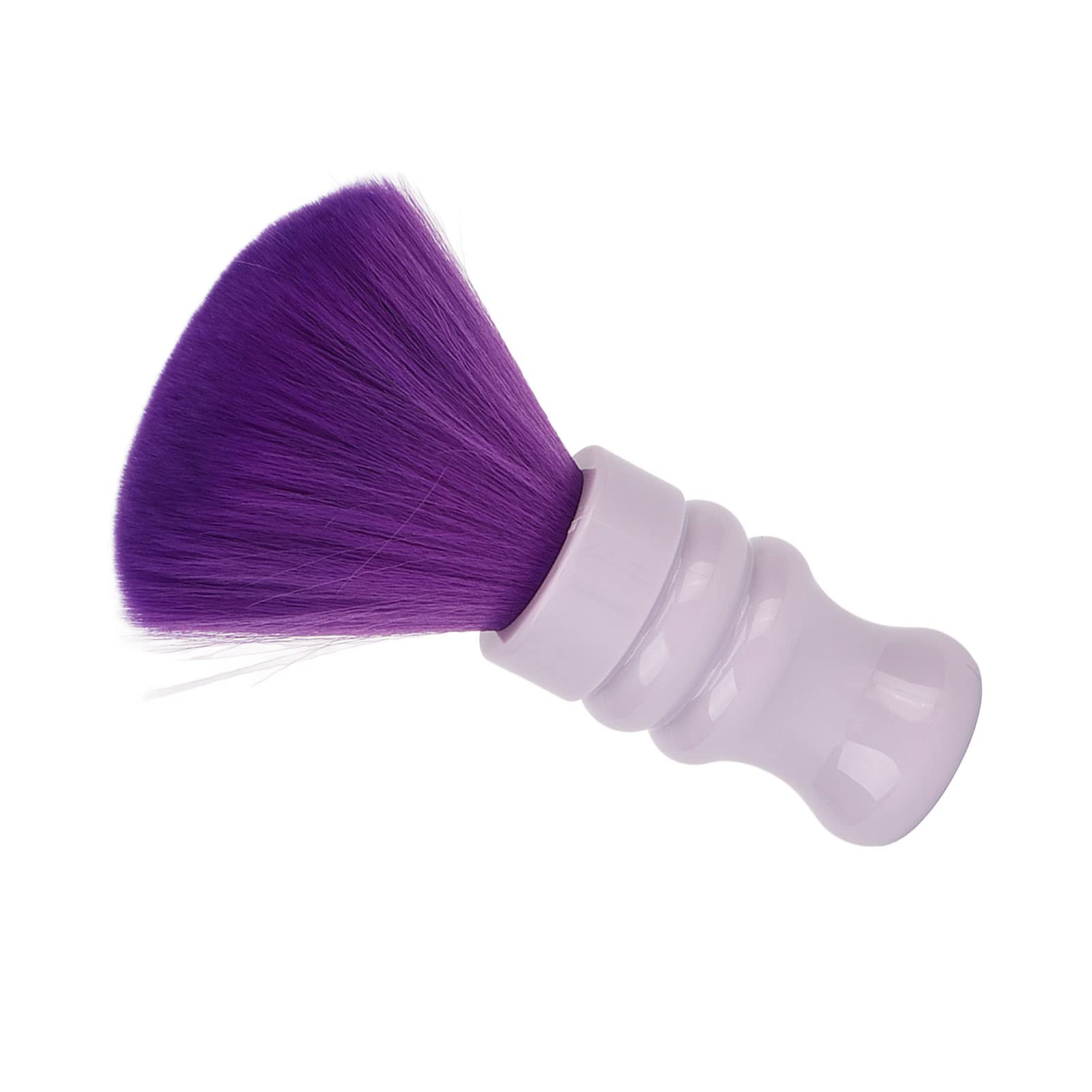 Cryfokt Neck Duster Weiche Nylonbürste Effiziente Reinigung für Friseursalon, ABS-Griff – Lila