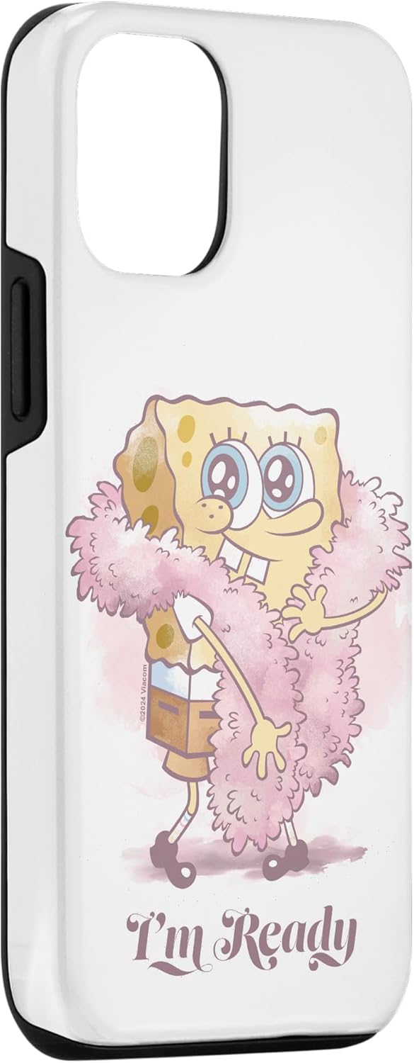 Spongebob Squarepants I'm Ready Lovely Retro Portrait Case for iPhone 12/12 Pro
