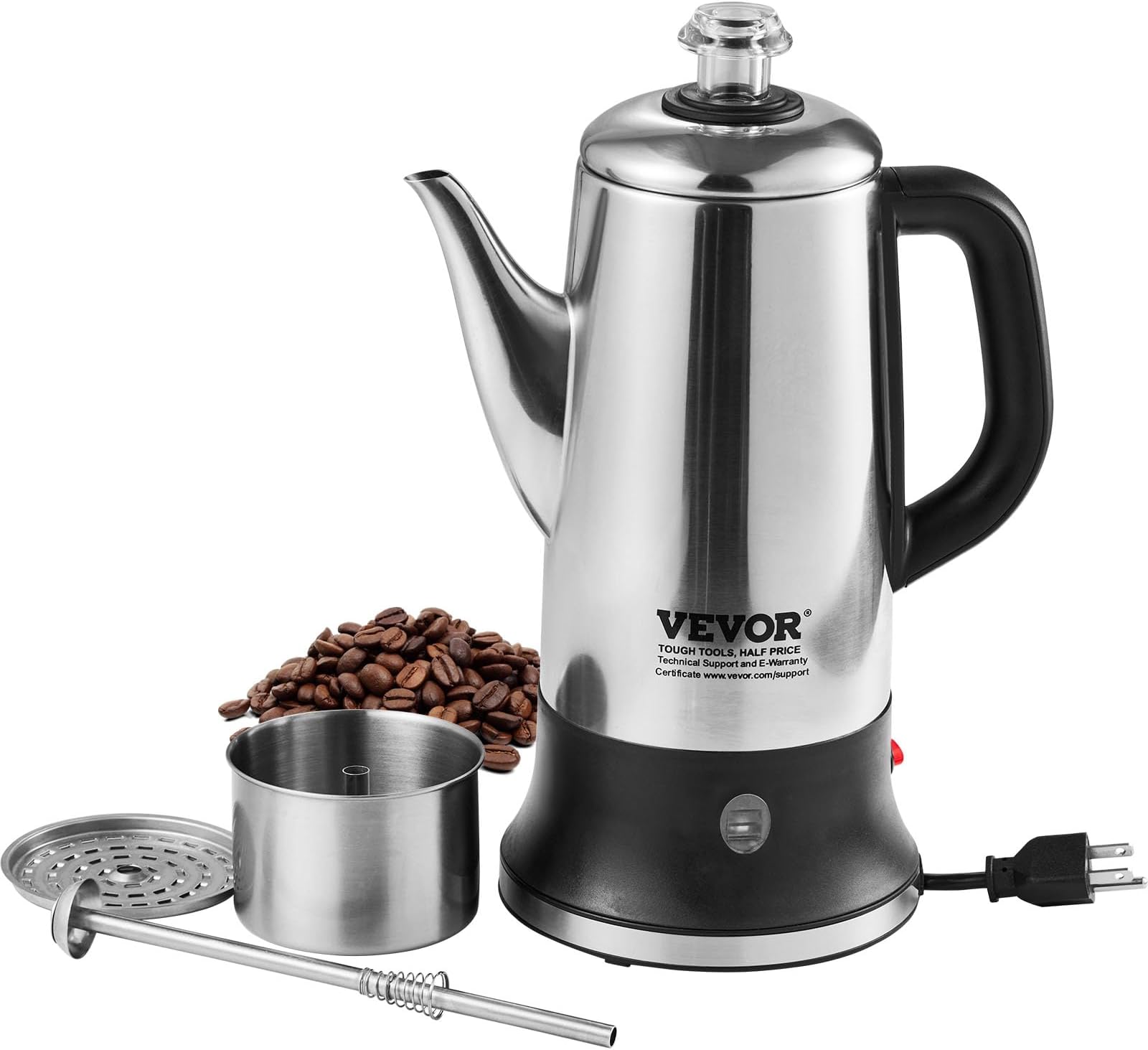 Amazon.com: Presto 02811 Stainless Steel Electric Coffee Percolator ...