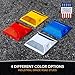 Road Reflectors Pack of 10 | 4 by 4 inch Street Pavement & Asphalt Stud Markers | Great for Speed Bumps, Sidewalks, Pedestrian Crossings, Freeways & Driveways | Industrial Grade (White)