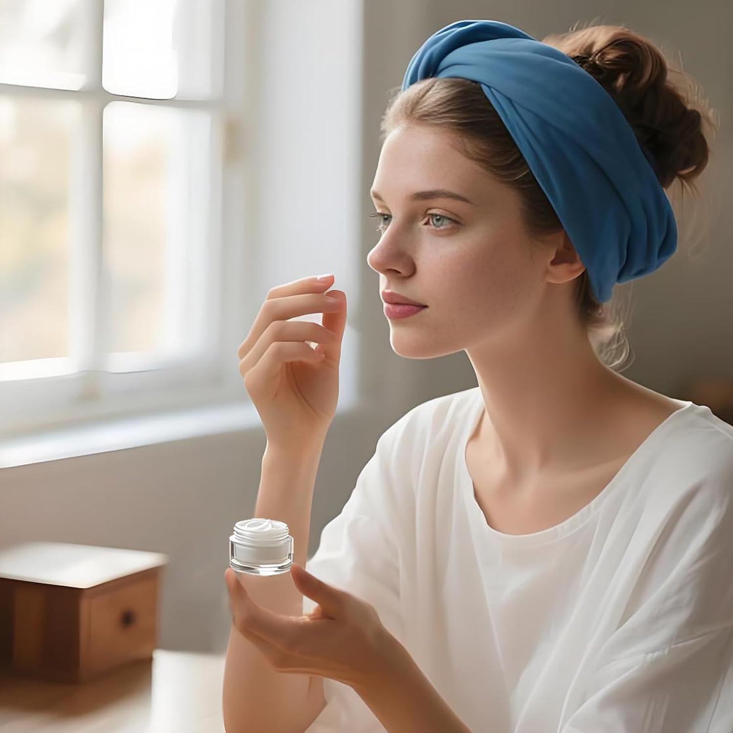 70 Pack 10ml Small Clear Jars with Black Lids, Empty Glass Cosmetic Containers with Liners Round Bulk Airtight Cream Bottle for Beauty Product Samples, Travel, Storing Lotions, Essences