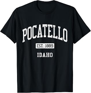 Pocatello Idaho ID JS04 Vintage Athletic Sports T-Shirt