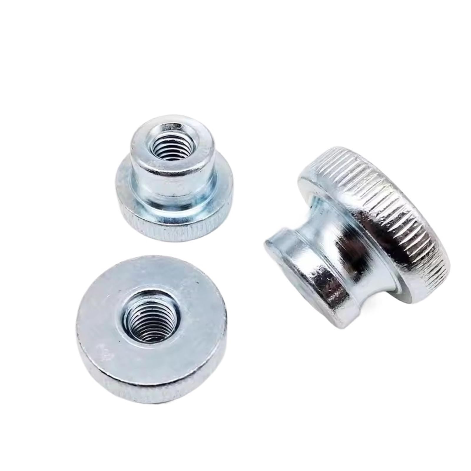 10-50 Pz M3 M4 M5 M6 M8 M10 Nero O Zincato Zigrinato Dado A Pollice Stringere A Mano Stampanti 3D Parti Di Facciata Continua(White Zinc Plated,M8 20pcs)