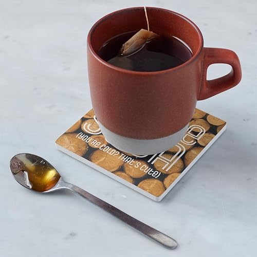 Miniatura 4 de Minnesota Logs Funny Saying 8, Joyride Home Decor - Posavasos de cerámica individual, posavasos cuadrados individuales de 4 pulgadas, parte trasera