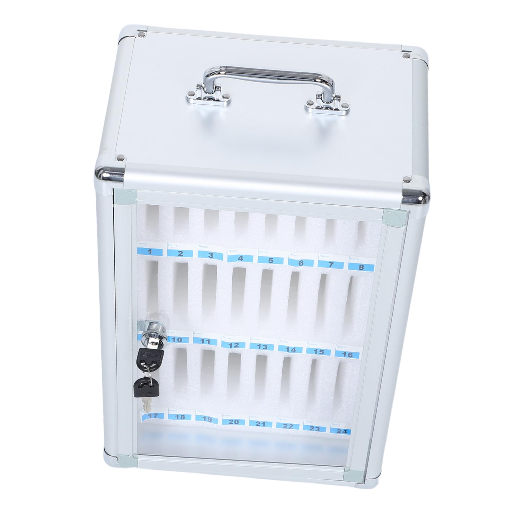 Boîte de rangement pour téléphone portable emplacements avec serrure pour bureau