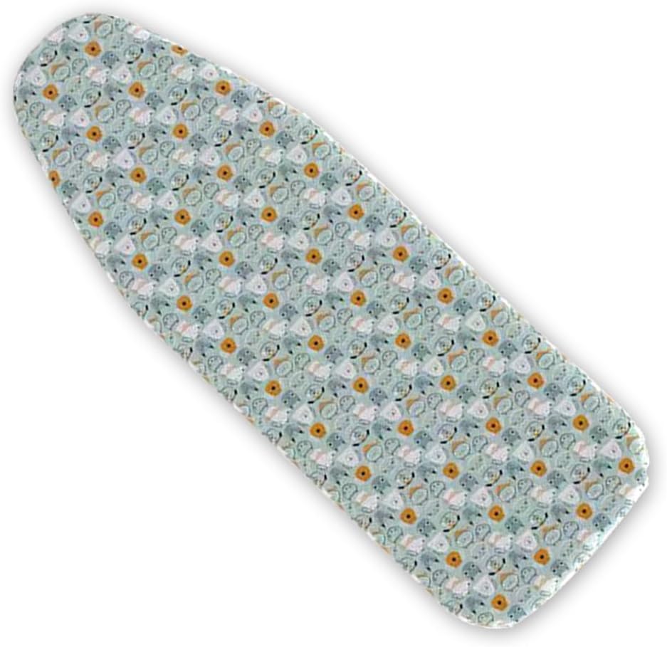 Ironing Board Cover and Pad Cotton Ironing Board Pad 36x12 39x13 43x13 48x15inch Adjustable Iron Board Cover Floral Ironing Board Cover with Fastener(Blue,48x15in(120x40cm))