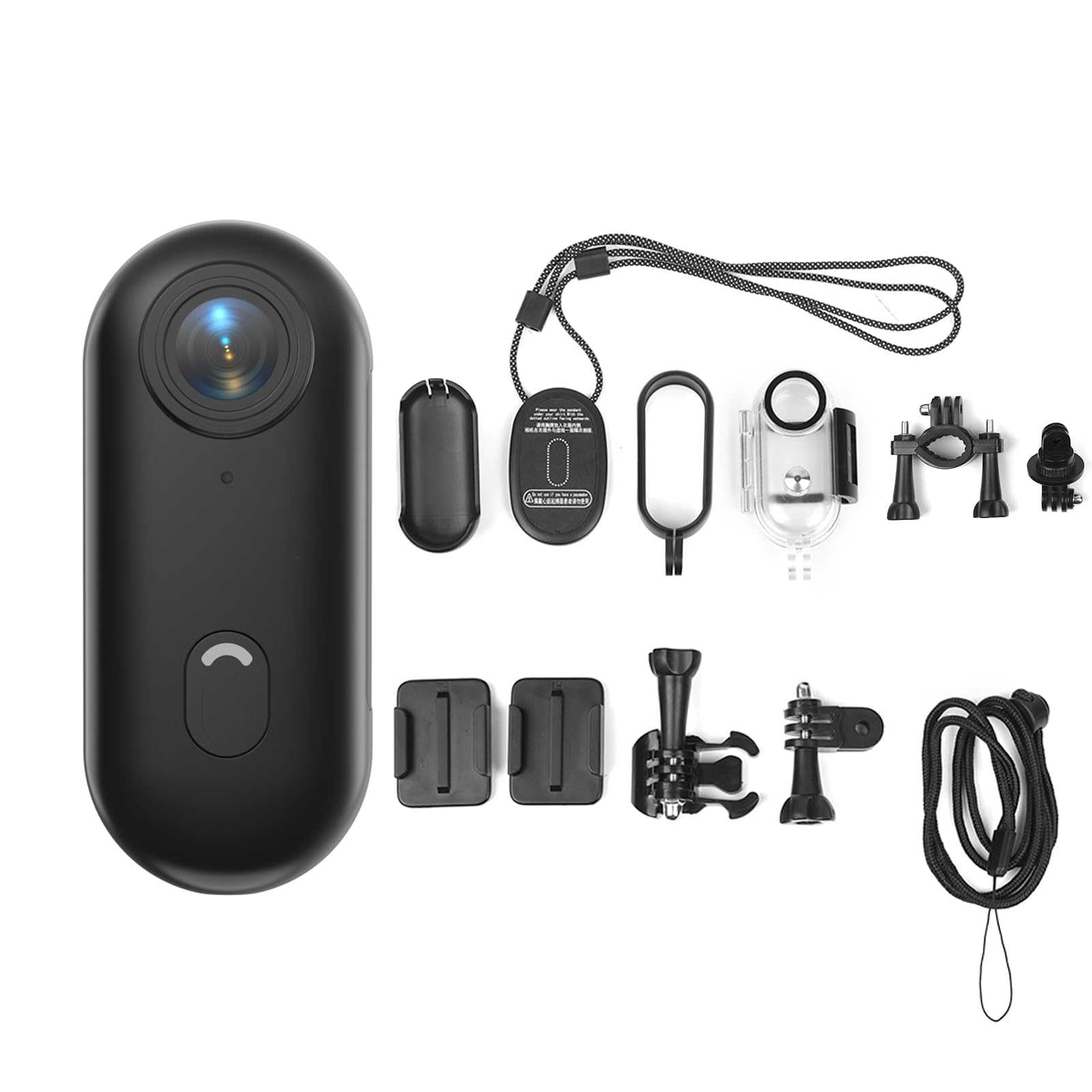 WatchfulVision 2K HD Body Camera, 64GB Small Indoor Cam, Portable Cam, Mini Home Surveillance Camera for Kids Pet Baby Security