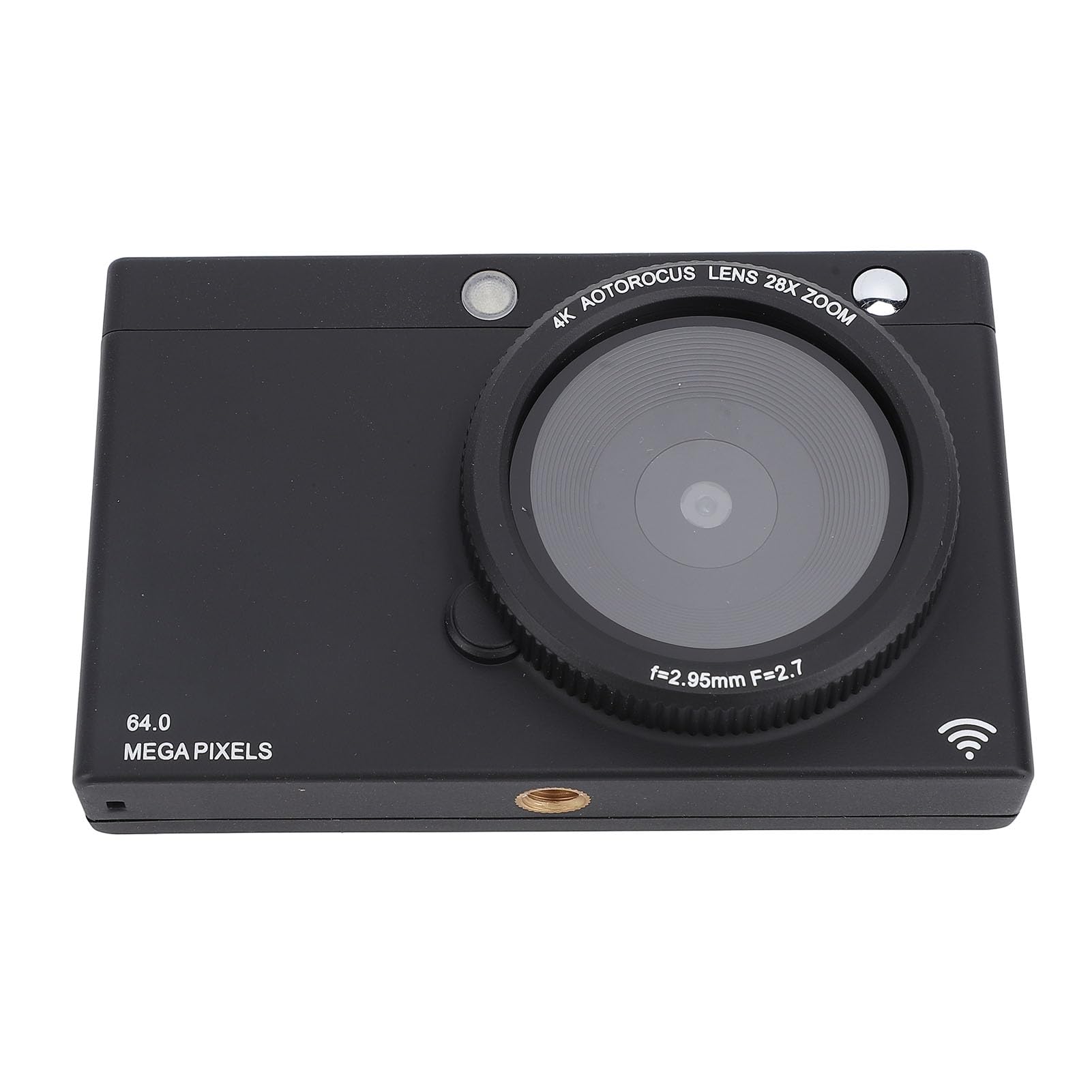 Videocamera Digitale Portatile, Fotocamera Digitale 4K con Interfaccia Filettata Universale ABS da 1/4 Pollici per la Fotografia