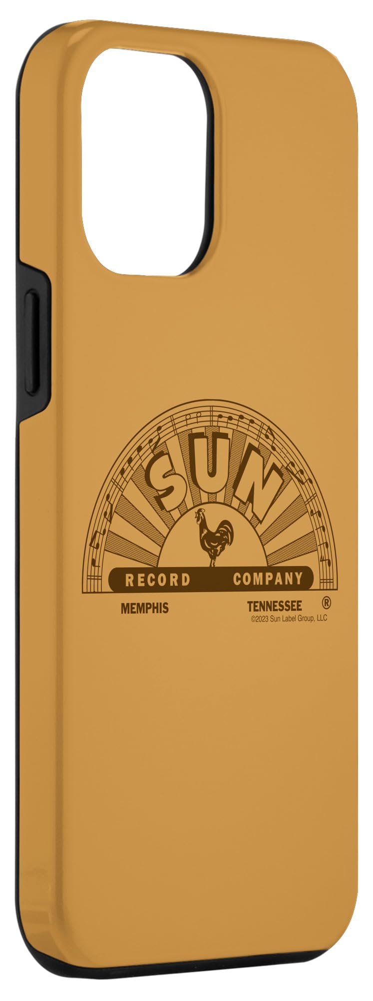 iPhone 14 Pro Max Sun Records Brown Half Logo Case - Image 3