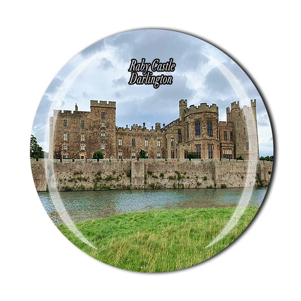 Muyu Magnet Raby Castle Darlington England Fridge Magnet Souvenir Gift Crystal Magnetic Sticker Collection