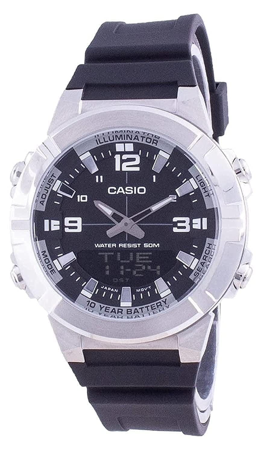 Casio Analogico e Digitale Ora Mondiale Telememo AMW-870D-1A 50M Orologio Uomo 4549526288241