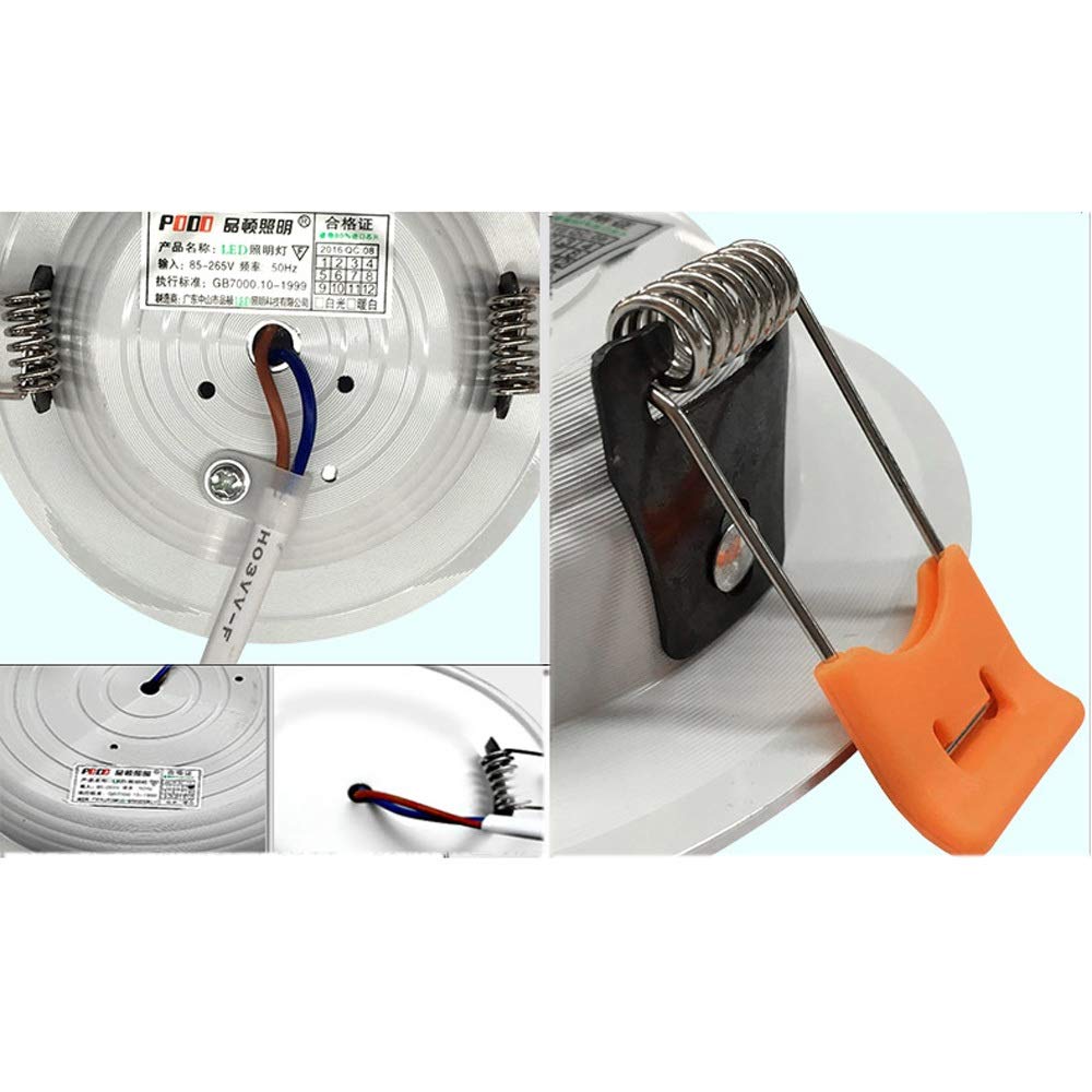 Foco empotrable LED Downlight para baño, luz de Techo empotrada, focos de Aluminio para baño, Pasillo, balcón con Controlador Integrado