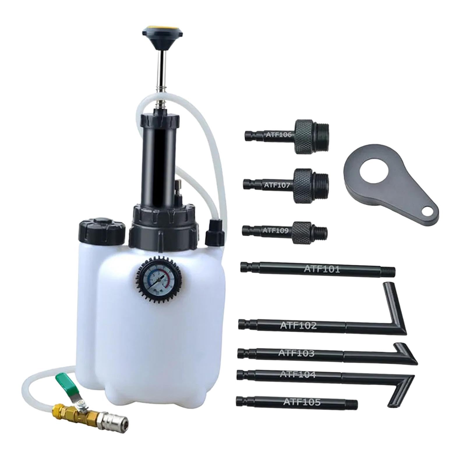 1 Pieza Extractor de Líquido de Freno Herramienta Manual de Purga de Embrague Botella de Recarga de Aceite Bomba de Presión con Tapón de Alivio para M