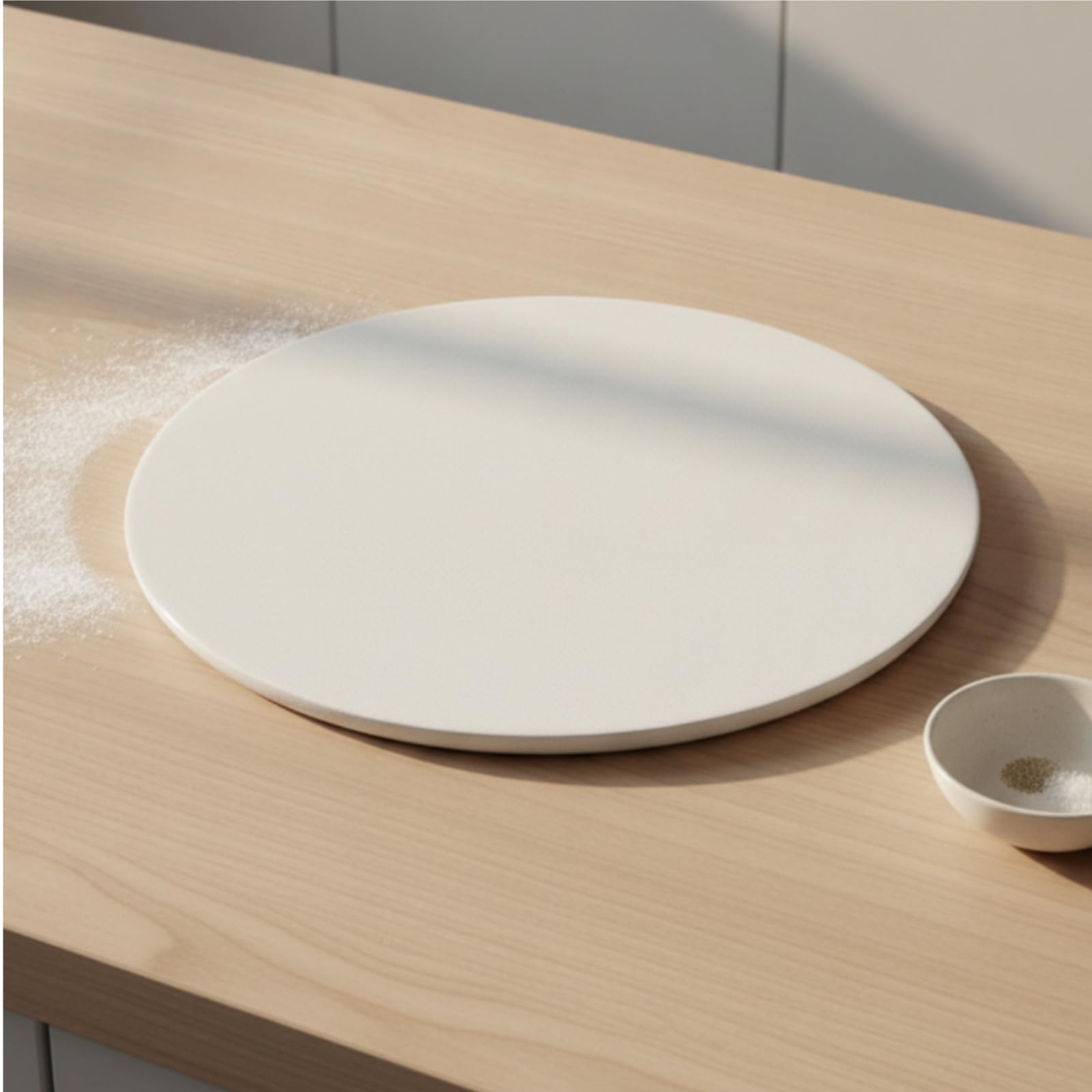 Piedra para de Horno de Cocción Tablero Refractario de Cordierita Resistente al Horneado Uniforme sin Grietas Mejora de Adecuada para Cocina Doméstica, 30001, 33CM