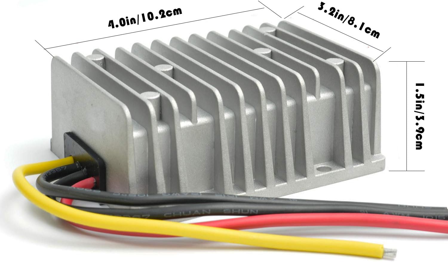 DC Converter Regulator 36V 48V Step Down to 12V 30A 360W, Waterproof Big-Size Voltage Reducer, High-Power Power Supply Module Buck Transformer, for Golf Cart, forklifts, Car