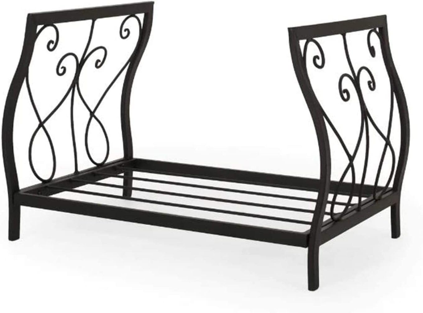 Rangement pour bois surélevé contre l'humidité du support à bûches de jardin