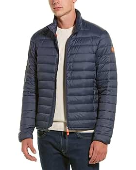 Save The Duck Men's GIGA Ultralight Puffer Jacket Ebony Grey