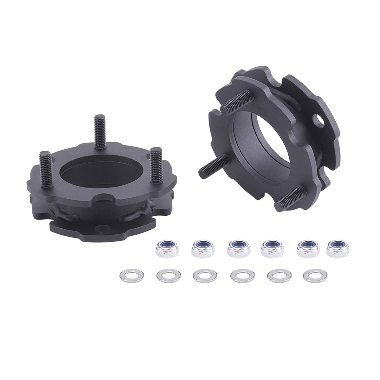 LHE Front Leveling Kit Lift Steel Strut Spacers 2'' Compatible For 2015-2021 Chevy Colorado GMC Canyon 2WD 4WD