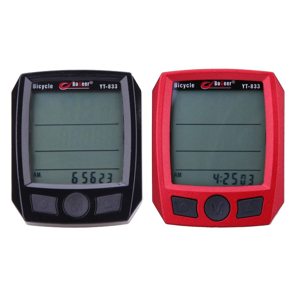 KTM Healthcare® Red Waterproof Multifunctional Bicycle Speedometer