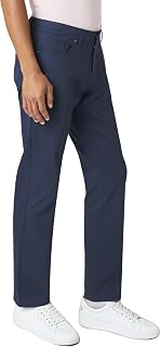 DKNY Business Casual Pants for Men, Straight Fit Stretch 5 Pocket Slacks