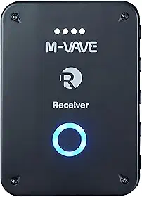 M-VAVE VEDO Receptor WP-9 para Monitor de Ouvido Sem Fio 2.4G Recarregável, Função Mudo, Suporte a Volume, Estéreo/Mono, Apenas 1 Unidade do Receptor (Não Inclui Transmissor), Latência Ultrabaixa
